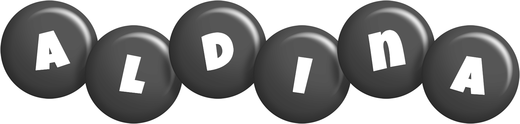 Aldina candy-black logo