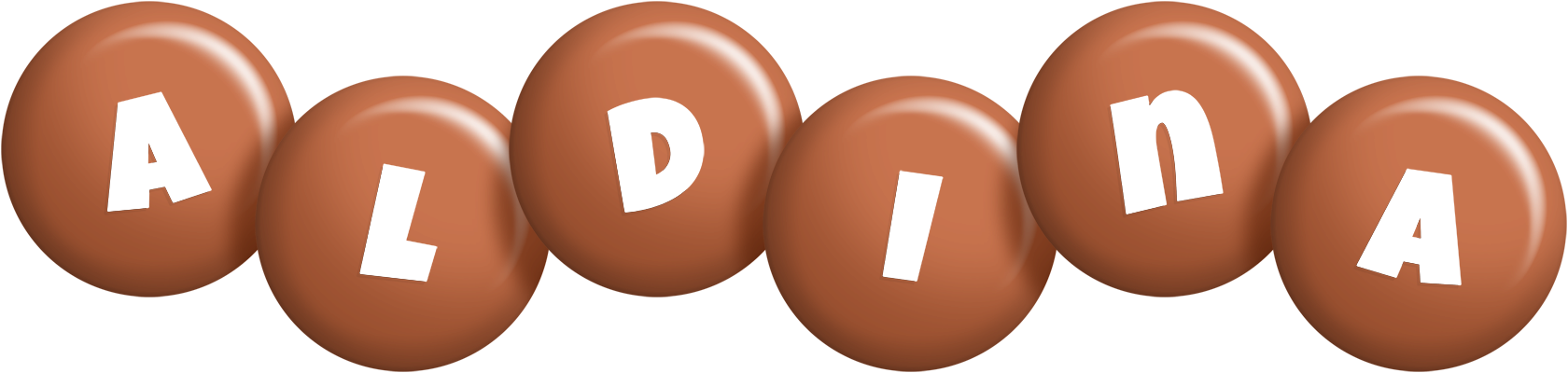 Aldina candy-brown logo