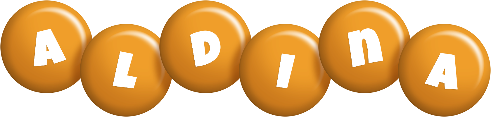 Aldina candy-orange logo