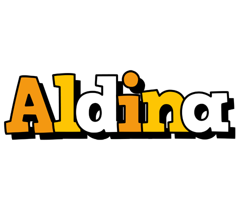 Aldina cartoon logo
