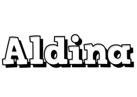 Aldina snowing logo