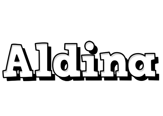 Aldina snowing logo
