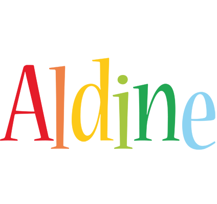 Aldine birthday logo