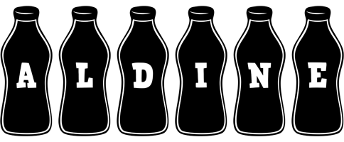 Aldine bottle logo