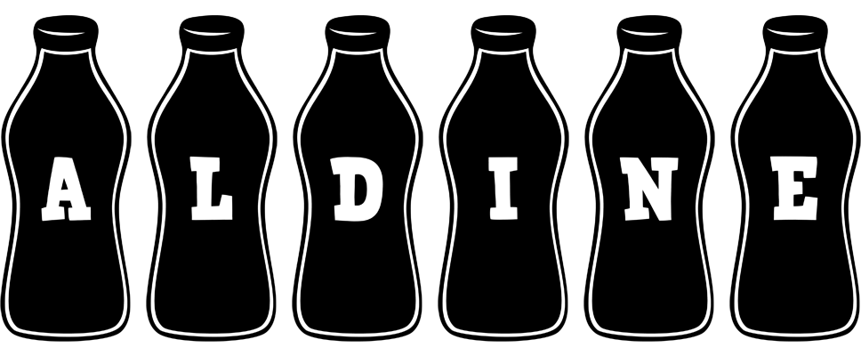Aldine bottle logo