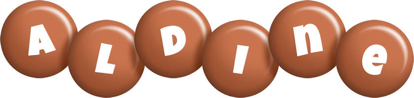Aldine candy-brown logo