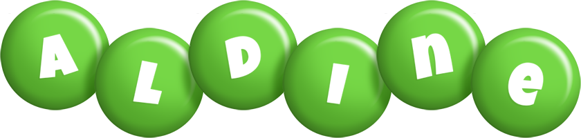 Aldine candy-green logo