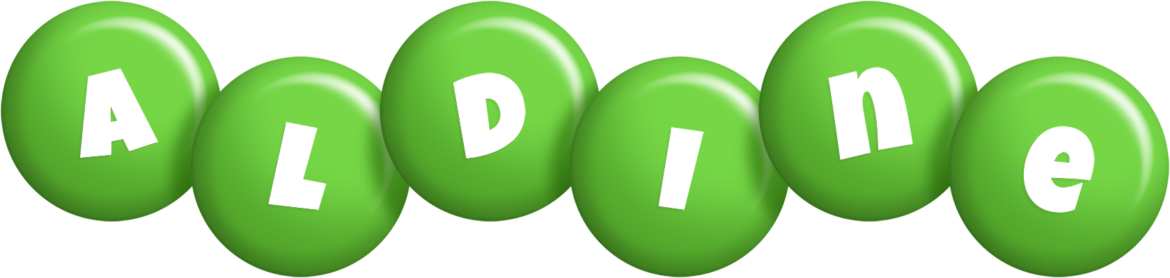 Aldine candy-green logo