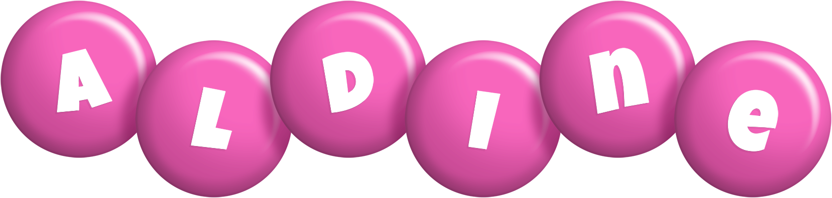 Aldine candy-pink logo