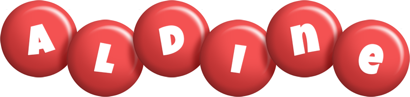Aldine candy-red logo