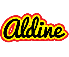 Aldine flaming logo