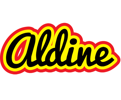 Aldine flaming logo