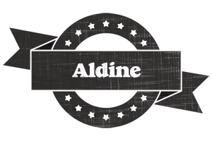 Aldine grunge logo