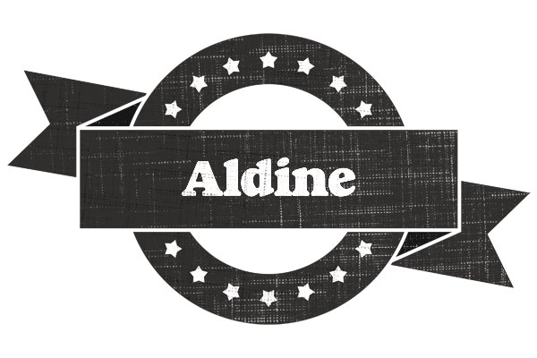 Aldine grunge logo