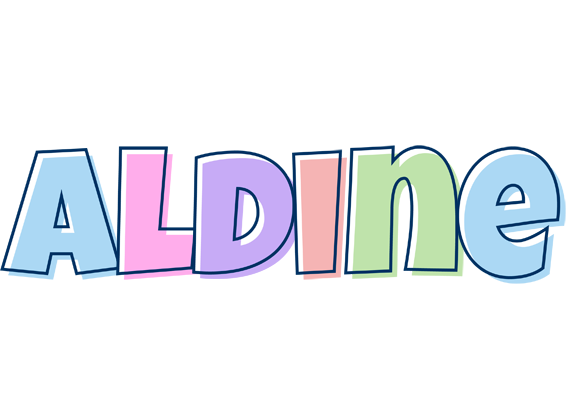 Aldine pastel logo