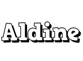 Aldine snowing logo