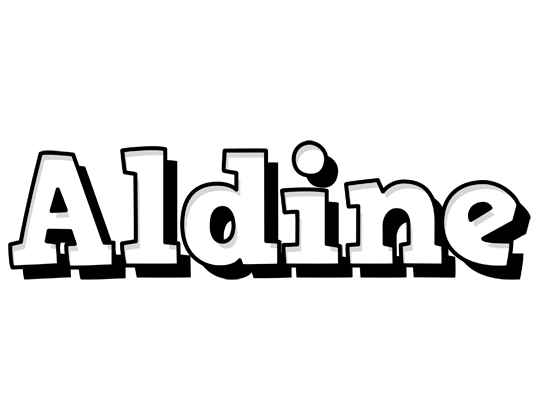 Aldine snowing logo