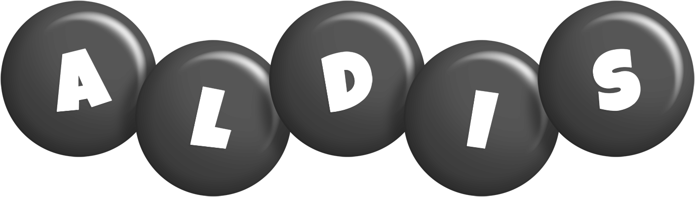 Aldis candy-black logo
