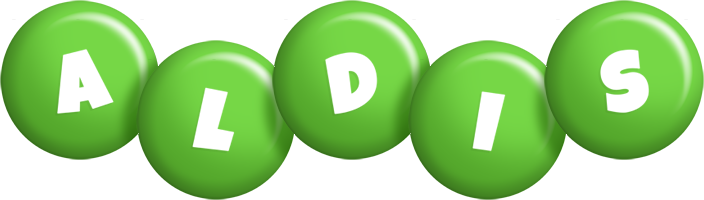 Aldis candy-green logo