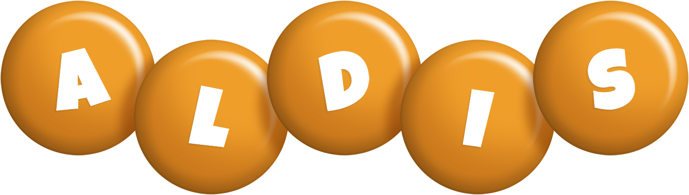 Aldis candy-orange logo