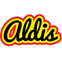 Aldis flaming logo