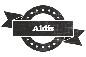 Aldis grunge logo