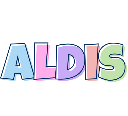 Aldis pastel logo