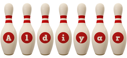 Aldiyar bowling-pin logo