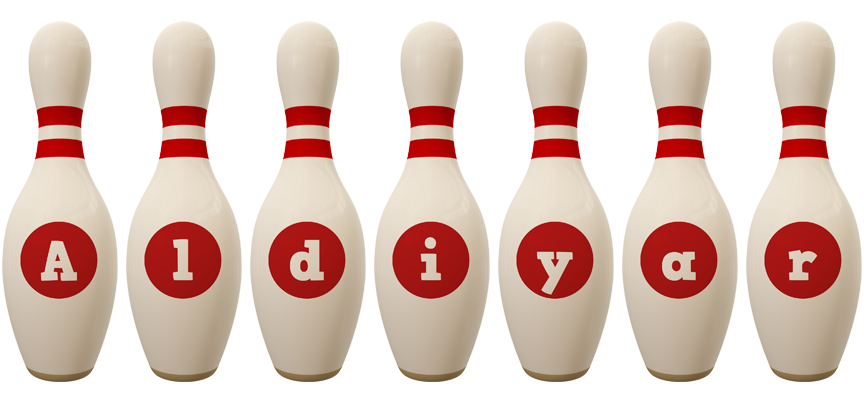 Aldiyar bowling-pin logo