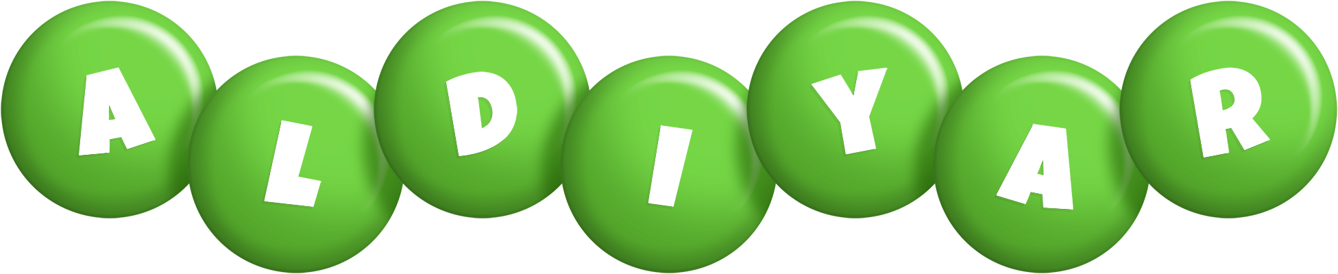 Aldiyar candy-green logo