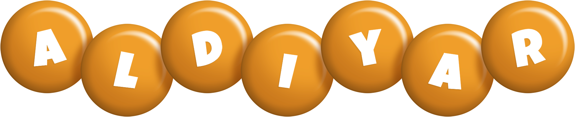 Aldiyar candy-orange logo