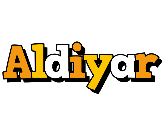 Aldiyar cartoon logo