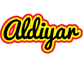 Aldiyar flaming logo