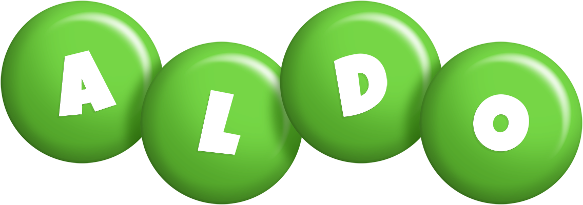 Aldo candy-green logo