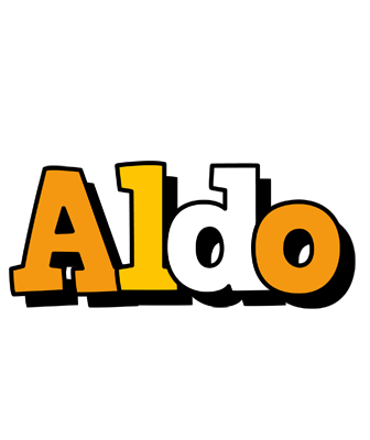 Aldo cartoon logo