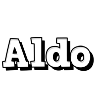 Aldo snowing logo