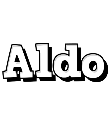 Aldo snowing logo
