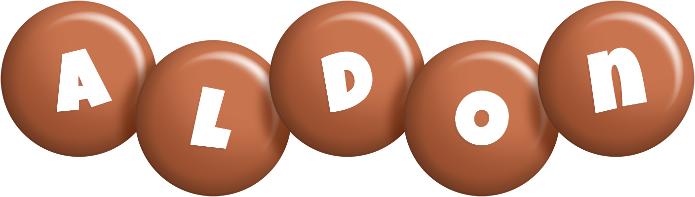 Aldon candy-brown logo