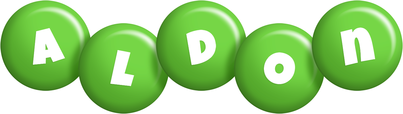 Aldon candy-green logo