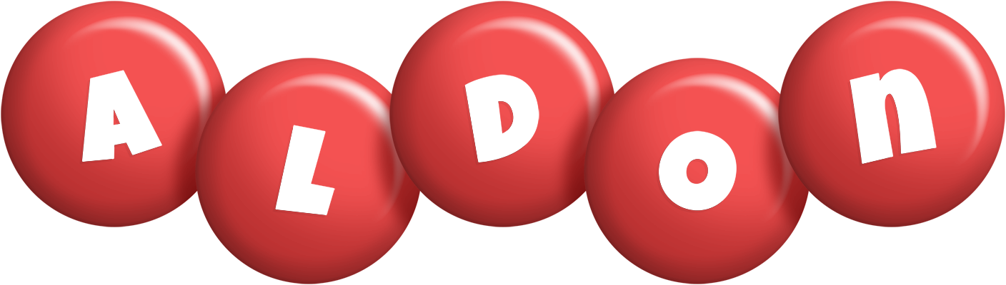 Aldon candy-red logo