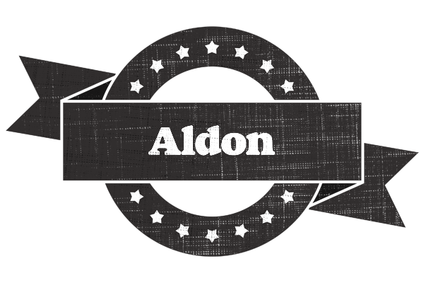 Aldon grunge logo