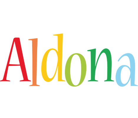 Aldona birthday logo