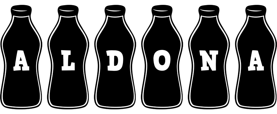 Aldona bottle logo