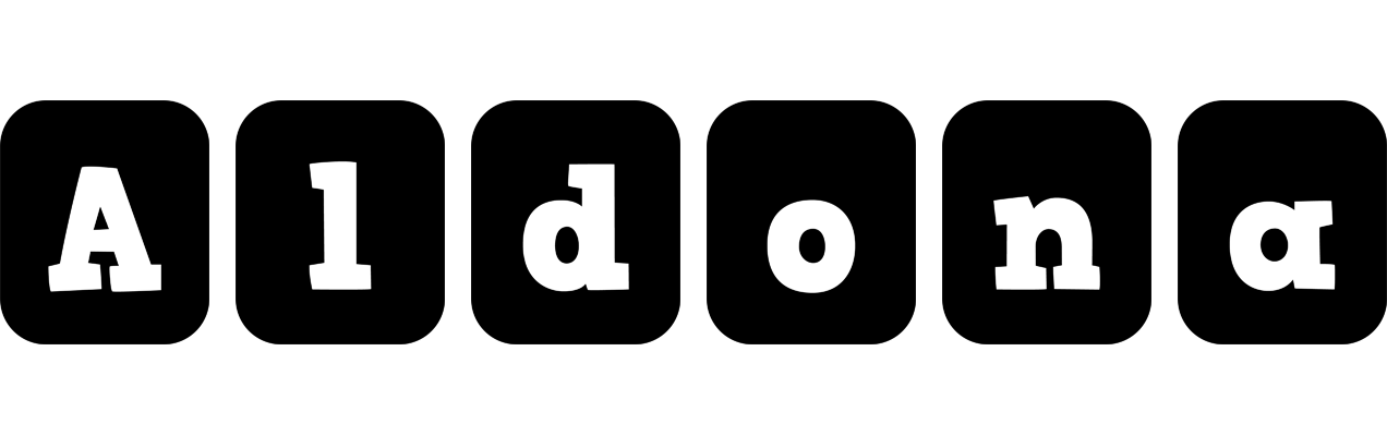 Aldona box logo