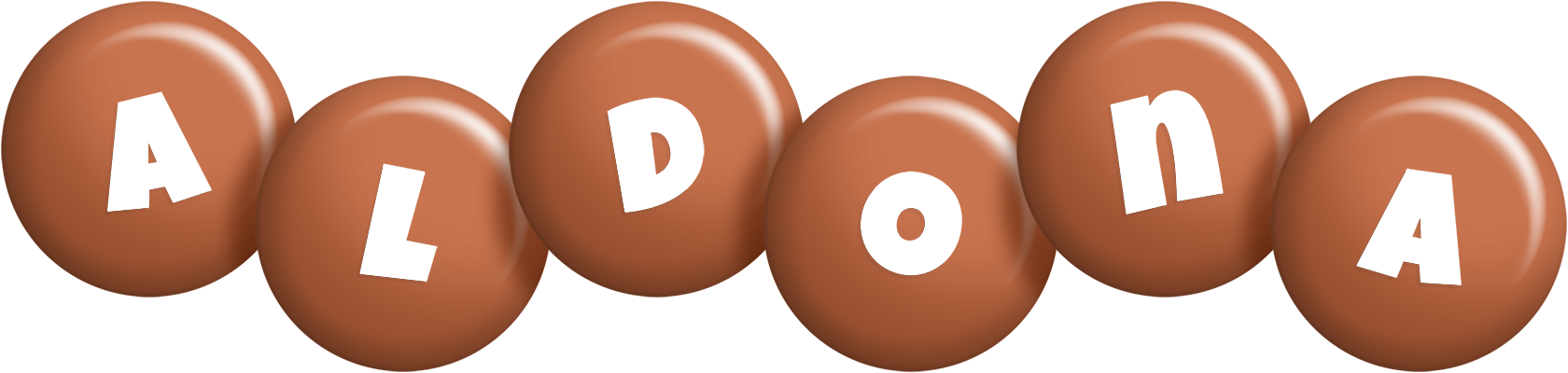 Aldona candy-brown logo