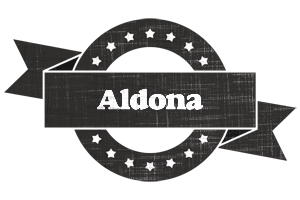 Aldona grunge logo
