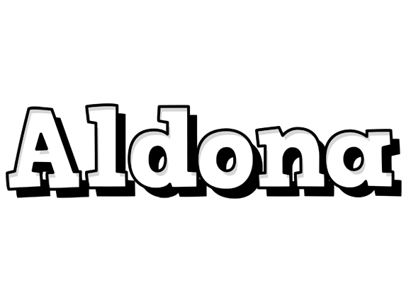 Aldona snowing logo
