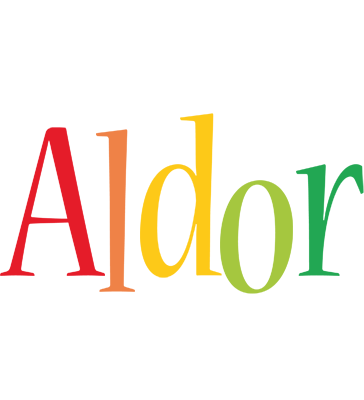 Aldor birthday logo