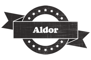 Aldor grunge logo