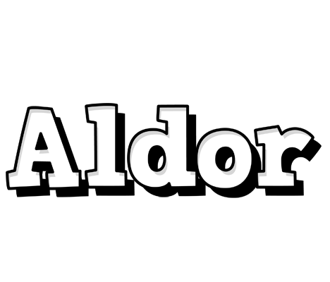 Aldor snowing logo